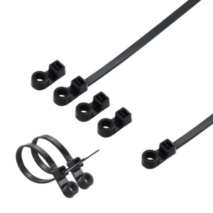 CHINEE Heavy Duty Nylon Self Locking Zip Ties Industrial Electrical Applications Cable Fasteners Screw Hole 100PCS