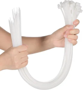 CHINEE Heavy Duty Nylon6 66 Plastic Cable Ties Zip Ties and Durable Tie Wraps for Bundling