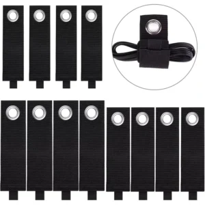 CHINEE Heavy Duty Reusable Nylon Cable Ties with Metal Eyelet Storage Straps for Organizing Hoses Wires and Tools