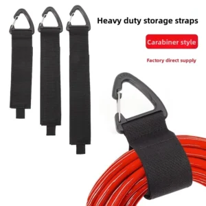 CHINEE Heavy Duty Self Adhesive Cable Ties with Buckle Reusable Hook and Loop Straps for Cord Management Hiking Gear & Cargo Securing
