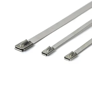 CHINEE High Quality 304 316 Stainless Steel Ball Lock Cable Ties with Custom Logo 7.9mm X 500mm for Industrial Use