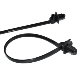 CHINEE High Quality Auto Parts Push Mount Cable Tie Nylon 66 Black Wire Harness Zip Tie Fir Tree Mount Cable Tie 4.6x210mm