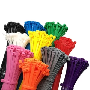 CHINEE High Quality Black White Red Yellow Blue Green Orange Gray Colored Nylon Cable Ties