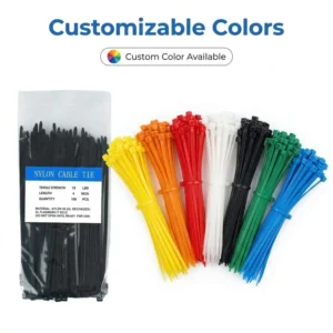 CHINEE High Quality Custom Plastic Nylon66 Heat Resistant Self-Locking Cable Ties 100pcs 3.6*200mm 7inch