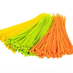 CHINEE High Quality Nylon 66 Zip Cable Ties Assorted Sizes(4+6+8+12+14) Strong Self Locking Nylon Cable Ties 100 Pack