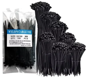 CHINEE High Quality Nylon Cable Ties Straps Custom Logo Fastener Tapes Data Cable Laptop PC TV Wire Management Plastic Fast