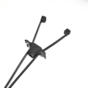 CHINEE High Temperature Nylon Cable Tie with Black Screw Hole Economical Self Locking Fixed Head Binding Black Special Cable Tie