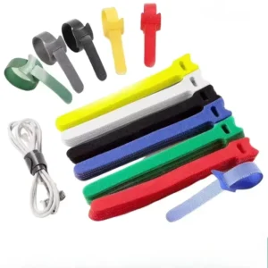 CHINEE Hook & Loop Cable Ties Reusable Cord Organizer for Data Charger & PC Wires Home Cable Management