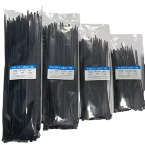 CHINEE Industrial Grade Nylon Self-Locking Cable Ties Releasable in Black and White Strong Durable