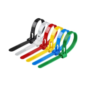 CHINEE Jiaen Premium Nylon Heat Resisting Cable Ties 100pcs Self locking Buckle Adjustable Zip Ties Straps Fastening Loop Reusable