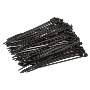 CHINEE Large Black Nylon Cable Ties Self-Locking Thick Heat Resistant Zip Ties Big Wide Wire Fasteners Industrial Tie Wraps for Outdoor