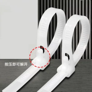 CHINEE Loose Type Snap Lock Nylon Cable Ties Retractable and Detachable Plastic Horticultural Ties Reusable Buckles