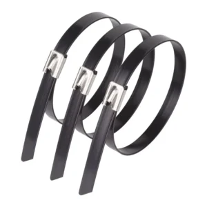 CHINEE Low Price High Quality Haitai Brand PVC Plastic Coated Stainless Steel Cable Tie Metal Core CE Certified Heat