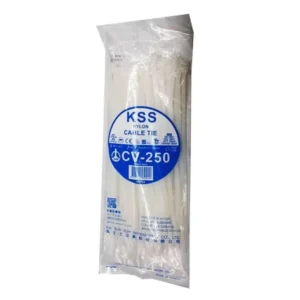 CHINEE Made in Taiwan CV250 250 mm KSS White Nylon Cable Tie