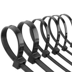 CHINEE Multi Size Black White Nylon Cable Ties Self-Locking Plastic Wire Organizer Zip Ties