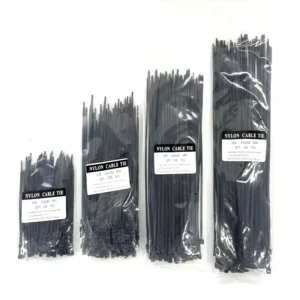 CHINEE NBSZS Self Locking Nylon Cable Tie 4*250 18kg Strength Eco Friendly White for Bunding Wires
