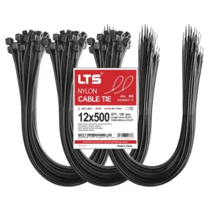 CHINEE Nylon 66 Flame Retardant Cable Ties 12x500mm Factory Direct Supply High Tensile Strength