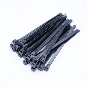 CHINEE Nylon 66 Releasable UV Cable Ties 200mm Natural Black Zip Ties with Lashing Cable Clips Industrial Zip Ties Factory Direct
