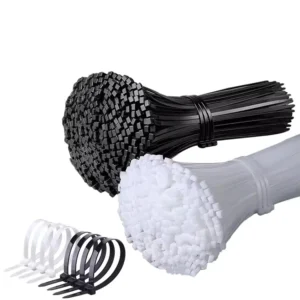 CHINEE Nylon 66 Self Locking Cable Ties Heavy Duty 250mm 300mm 400mm Black White Industrial Electrical Releasable Reusable Cable Ties