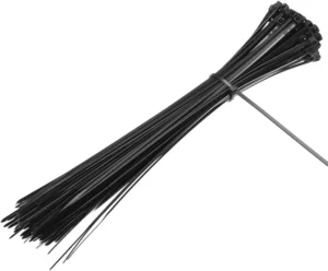 CHINEE Nylon 66 Zip Ties 100 PCS 15 Inch Black White Heavy Duty 7.6*370mm Multi Purpose Self Locking Cord Wire Fasteners