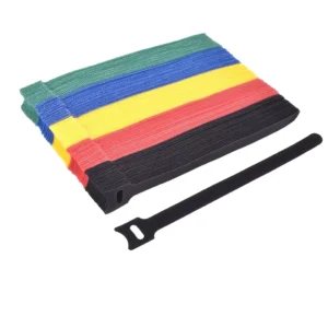 CHINEE Nylon Back to Back Self Adhesive Hook and Loop Cable Ties Reusable Hook and Loop Cord Wraps Tape