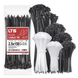 CHINEE Nylon Cable Tie 2.5x150mm 8 Inch with High Tensile Strength UV Resistance Ideal for Outdoor Heavy duty Industrial Use