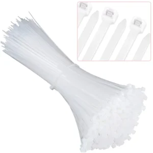 CHINEE Nylon Cable Tie Heavy Duty 2.5x100mm White Self locking Nylon 66 94V 2