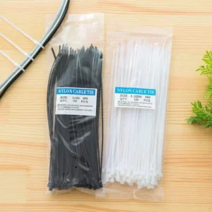 CHINEE Nylon Cable Ties Manufacturers 3X200mm Hook and Loop Plastic Tie Zip Ties