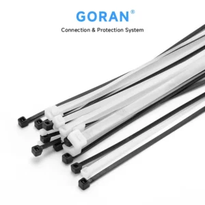CHINEE Nylon Cable Ties Self Locking Black White Color Plastic Zip Ties for Wire Management