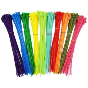 CHINEE Nylon Cable Wire Ties Green Plastic Strong Heavy Duty Self Locking Lightweight Cable Zip Tie for Indoor Outdoor Plants Use