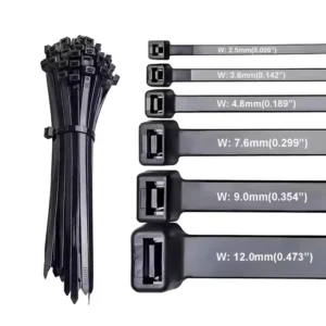 CHINEE Nylon PA66 Heavy Duty Self Locking Cable Zip Ties 100-450mm Custom Lengths Fire Rating 94V 2 CE Certified