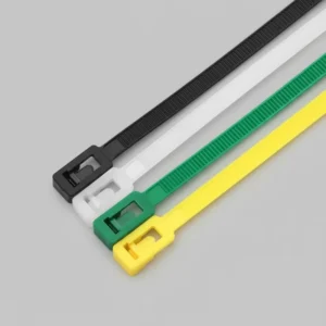 CHINEE Nylon Releasable Zip Ties 9mm X 400mm for Electrical Industrial Applications Model WH-9X400 Reusable Cable Ties