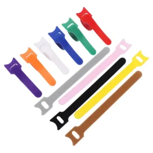 CHINEE Nylon Reusable Fastening Cable Ties Adjustable Cord Ties Cable Management Straps Hook and Loop Cord Organizer Wire Tie