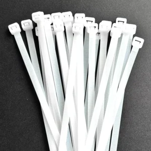 CHINEE Nylon Self Locking UV Resistant Black Zip Tie Cable Clips and Clamps