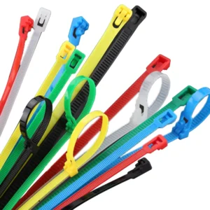 CHINEE OEM Colorful Plastic Cable Tie 8x250mm(7.6) PA66 ROHS 94 V2 Zip Wire Nylon Releasable Cable Ties