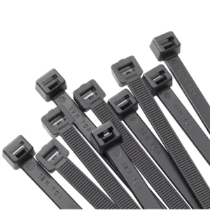 CHINEE OEM Self locking Nylon PA66 Electrical Cable Ties 250mm Black White Customizable