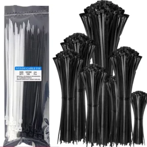 CHINEE Pa66 Plastic Cable Ties Strap 100mm 200mm 250mm 300mm 350mm 380mm 400mm Custom Heavy Duty Self-Locking Nylon Cable Zip Ties