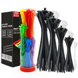 CHINEE Plastic Soft Tensile Strength Heavy Duty Multi Color Black Strap Wraps Kabelbinder Self locking Electriduct Nylon Zip Cable Ties