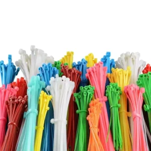 CHINEE Professional Heavy Duty Reusable Self-locking Nylon Cable Ties 150mm Length 2.5mm Width Black White for Bundling Wires