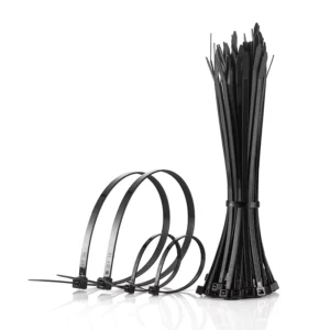 CHINEE Professional Manufacturer Black Custom Color PA66 Heavy Duty Plastic Self-locking Zip Tie Nylon Cable Ties