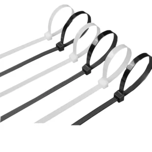 CHINEE Professional White Black Nylon 66 Cable Tie 9* 550mm UV Resistant Self Locking