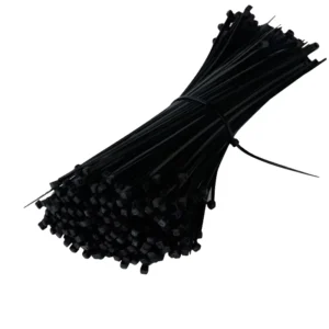 CHINEE RCR Cable Ties Black White 66 Nylon Zip Ties Self Locking Wire Fastener Model 2.5mm UL94V 2 Fire Rated 100mm Length