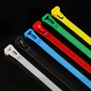 CHINEE Releasable 7.6x250m Adjustable Zip Tie Strap Reusable Wire Wraps Nylon Cable Ties