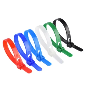 CHINEE Releasable Adjustable Zip Tie Strap Reusable Wire Wraps Nylon Cable Ties