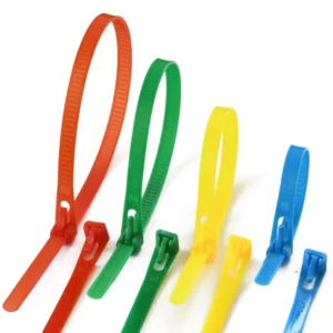 CHINEE Removable Thick Colorful Self Locking Releasable Reusable Nylon Reusable Screw Cable Zip Ties