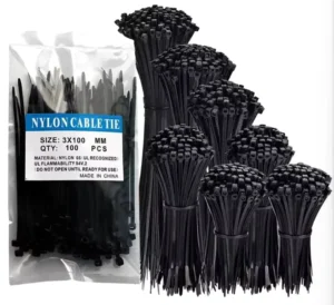 CHINEE Retail Packing Heavy Duty Nylon Cable Wire Ties Plastic Nylon 66 Cable Tie for Garden Plant Fixing