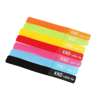 CHINEE Reusable Colorful Nylon Releasable Hook and Loop Soft Multi Function Self locking Cable Tie 400mm Length for Electrical Cables