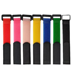 CHINEE Reusable Eco Friendly Double Sided Strong Adhesive Custom Hook Loop Fastener Tape Bicycle Computer Cable Organizer Power Cord