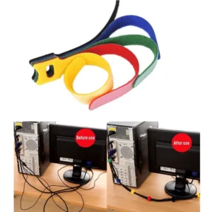 CHINEE Reusable Fastening Cable Ties Reusable Zip Ties Wire Organizer Colorful Hook and Loop Magic Cable Tie Strap