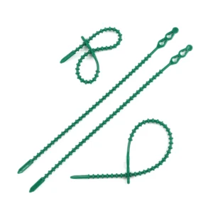 CHINEE Reusable Multi Use Green Releasable Adjustable Climbing Support Plant Fastener Garden Plant Ties Flexible Plastic Eco Friendly